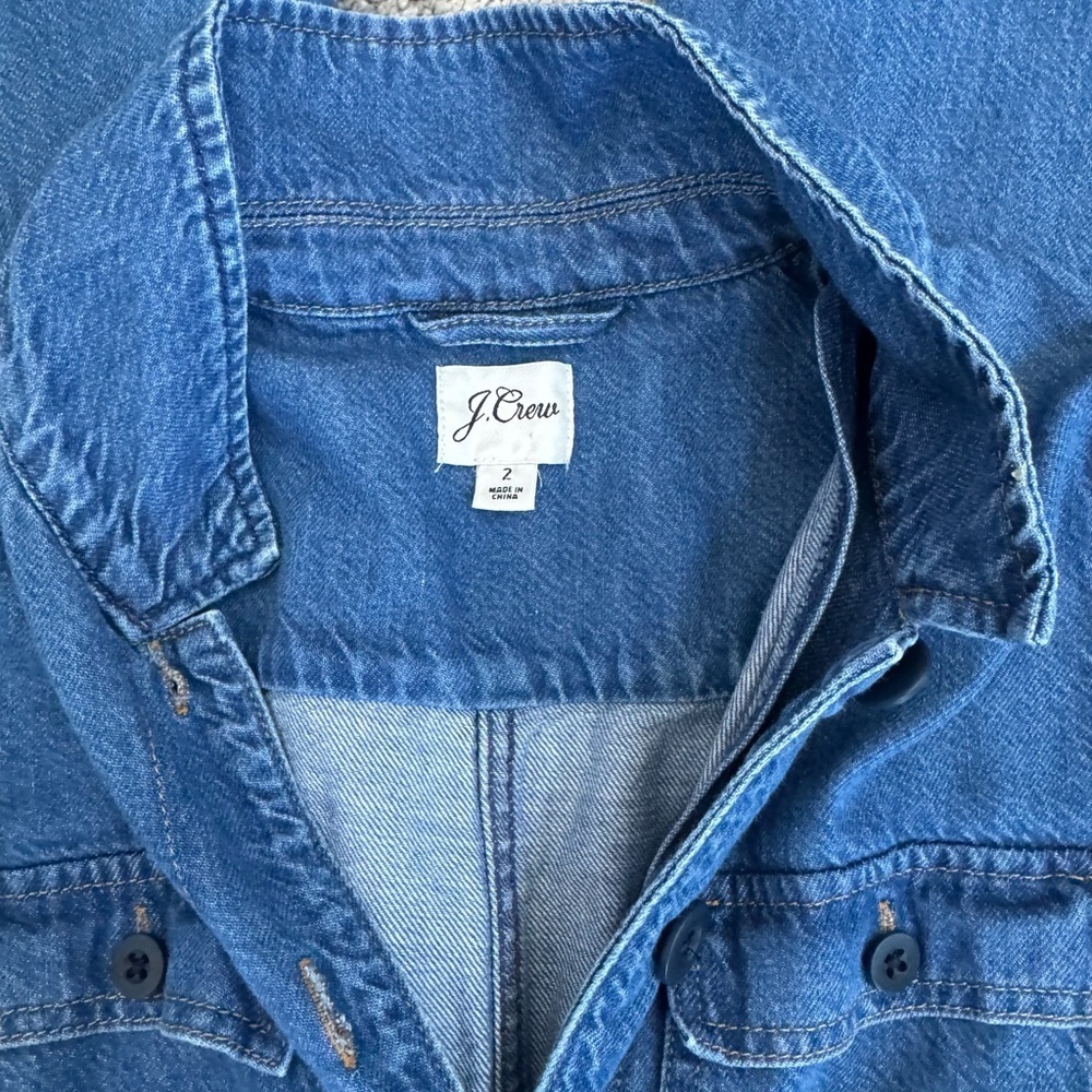 Women’s J.Crew denim jumpsuit size 2 - Picture 15 of 15